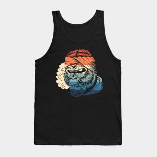 Vintage Bandana Gorilla Smoking Tank Top